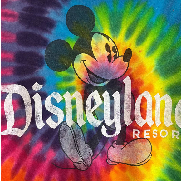 Disney Parks Resort Tie Dyed Mickey Mouse Disneyland T Shirt Size M - Picture 4 of 6